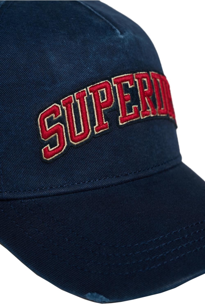 VARSITY LOGO TRUCKER CAP Y9010198A DEEP NAVY